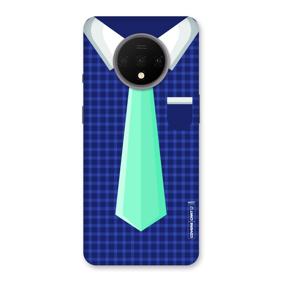 Checked Shirt Tie Back Case for OnePlus 7T