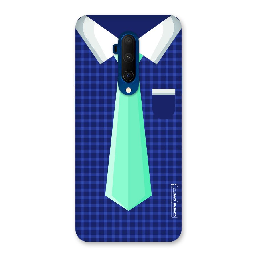 Checked Shirt Tie Back Case for OnePlus 7T Pro