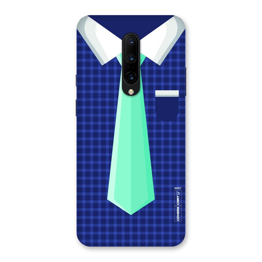 Checked Shirt Tie Back Case for OnePlus 7 Pro