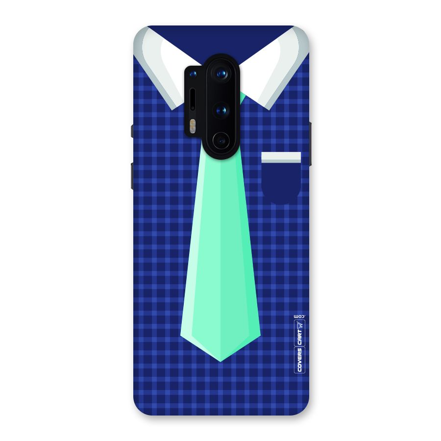 Checked Shirt Tie Back Case for OnePlus 8 Pro