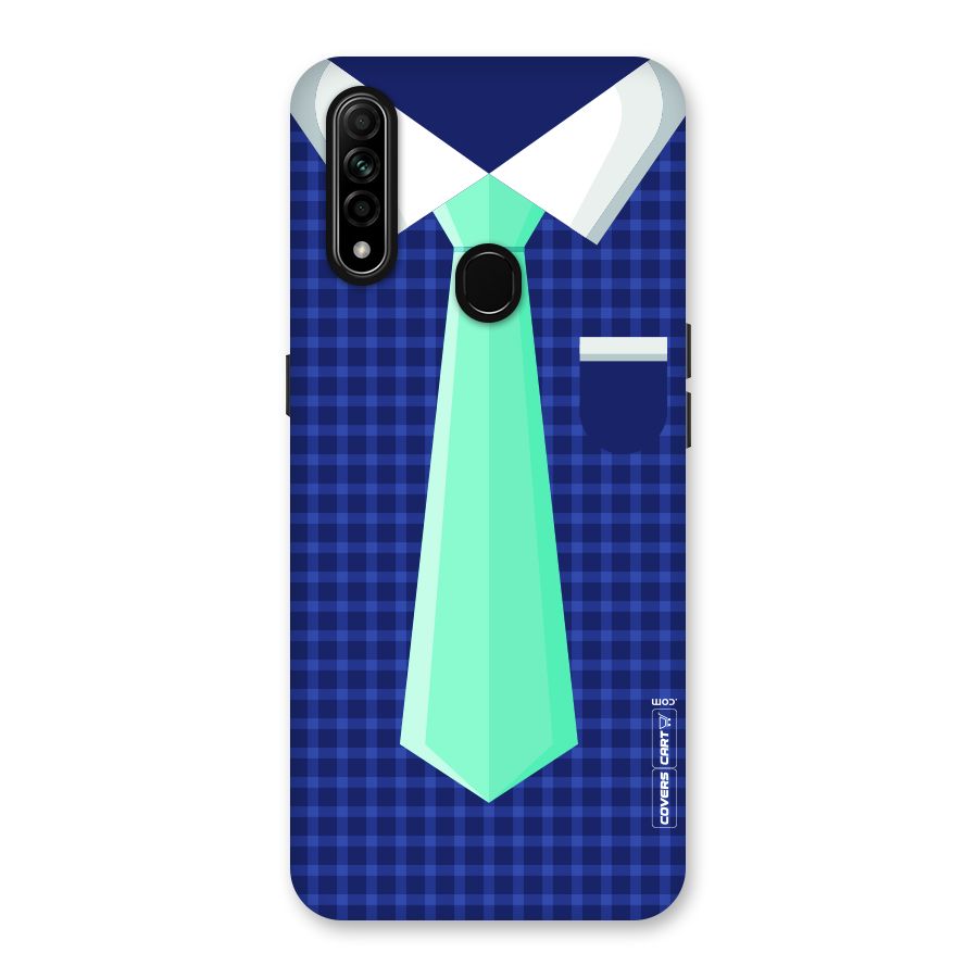 Checked Shirt Tie Back Case for Oppo A31