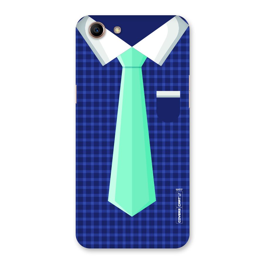 Checked Shirt Tie Back Case for Oppo A83 (2018)