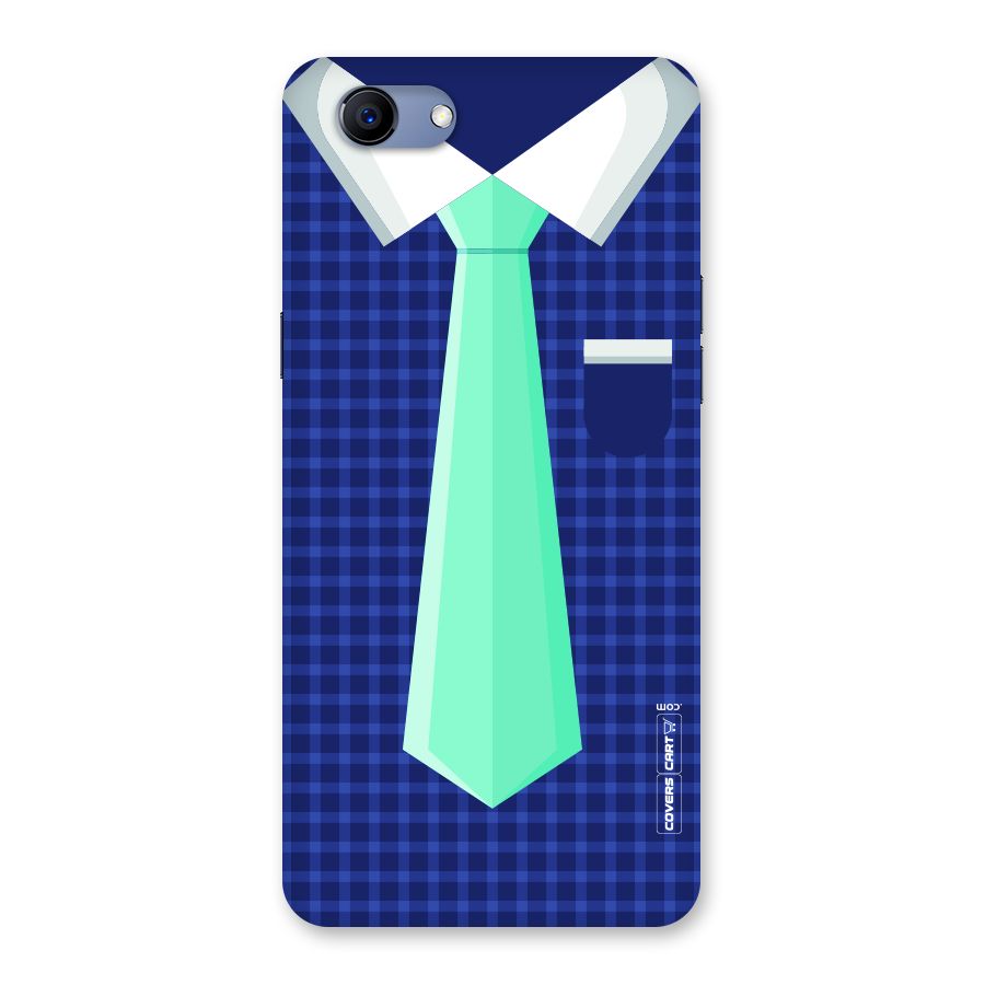 Checked Shirt Tie Back Case for Oppo Realme 1
