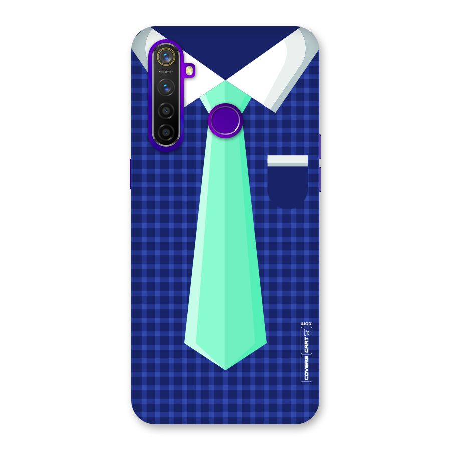 Checked Shirt Tie Back Case for Realme 5 Pro