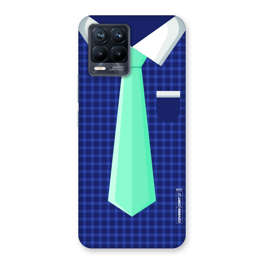 Checked Shirt Tie Back Case for Realme 8 Pro