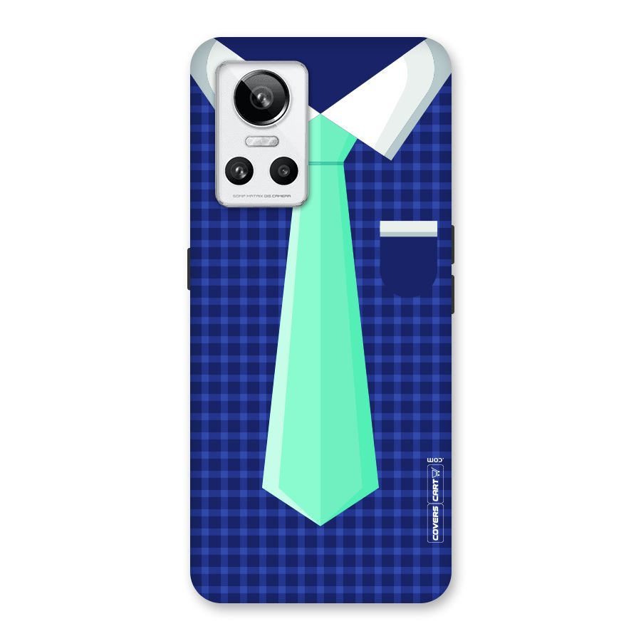 Checked Shirt Tie Back Case for Realme GT Neo 3
