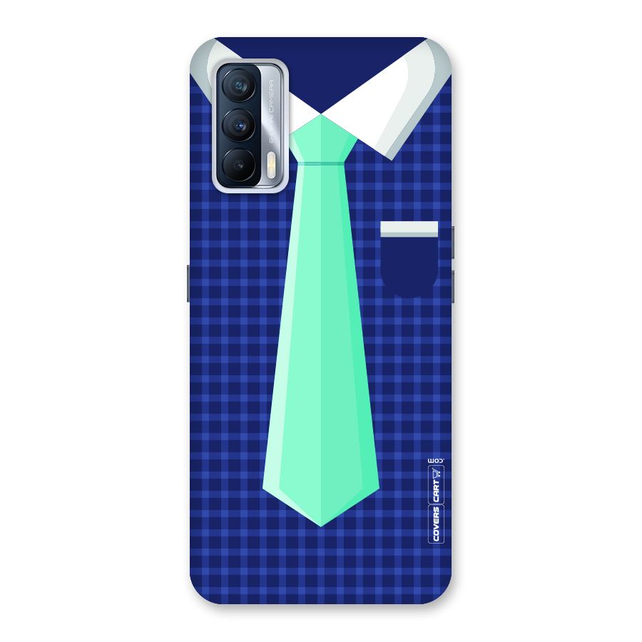 Checked Shirt Tie Back Case for Realme X7