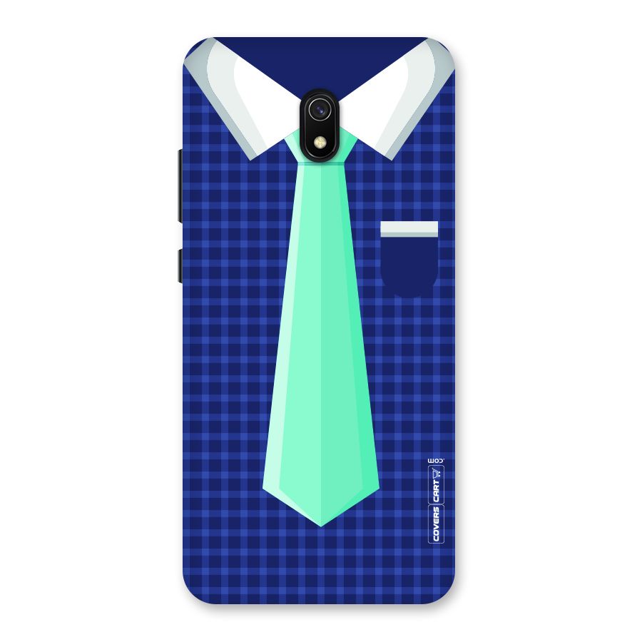 Checked Shirt Tie Back Case for Redmi 8A