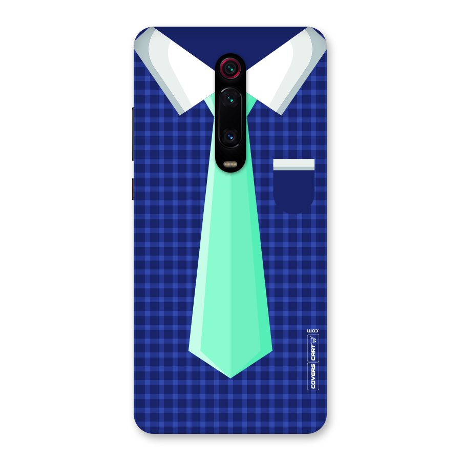 Checked Shirt Tie Back Case for Redmi K20