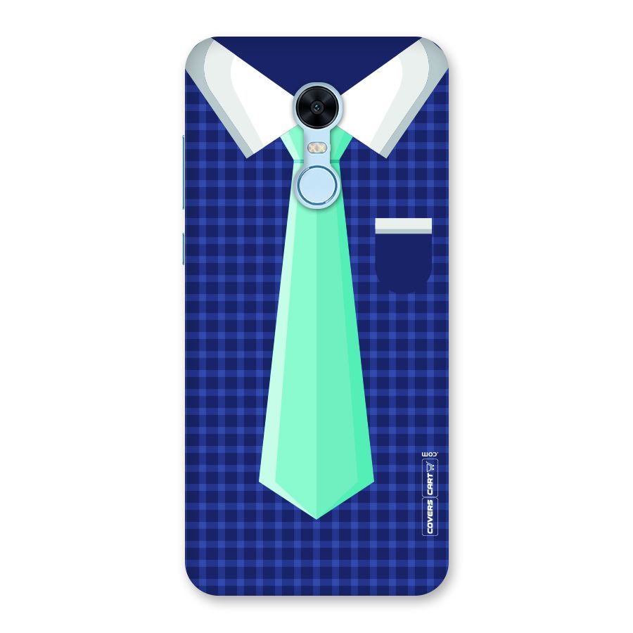Checked Shirt Tie Back Case for Redmi Note 5
