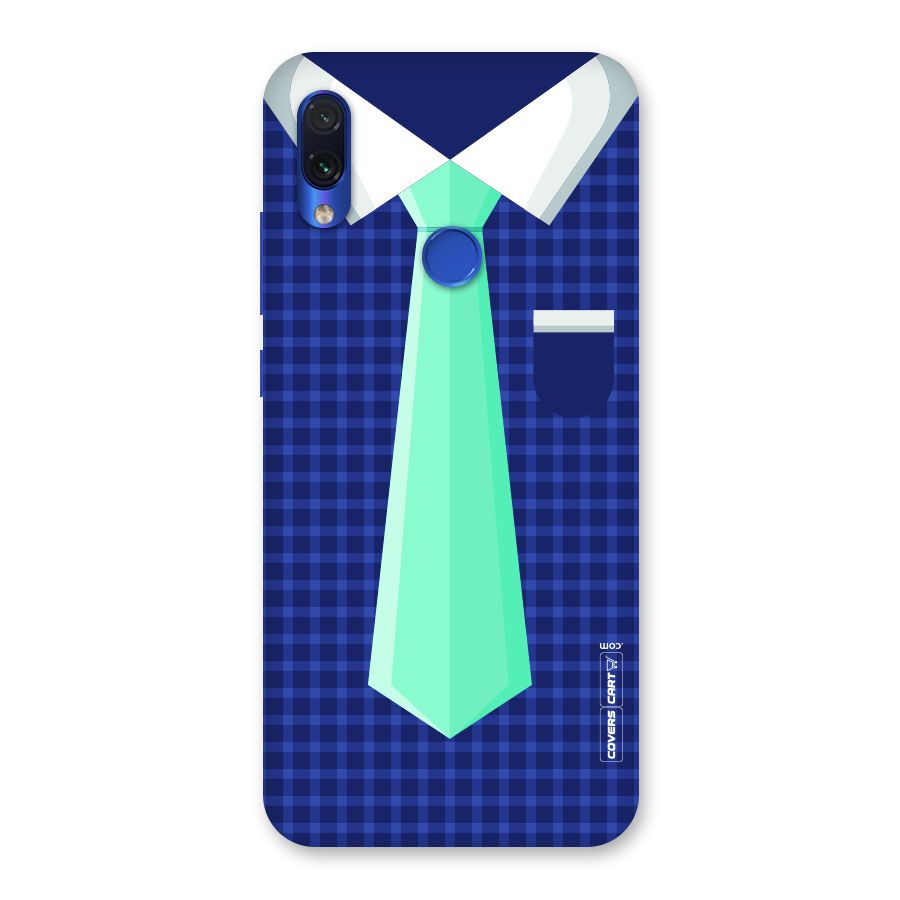 Checked Shirt Tie Back Case for Redmi Note 7