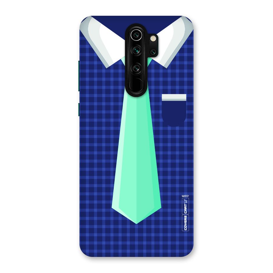 Checked Shirt Tie Back Case for Redmi Note 8 Pro