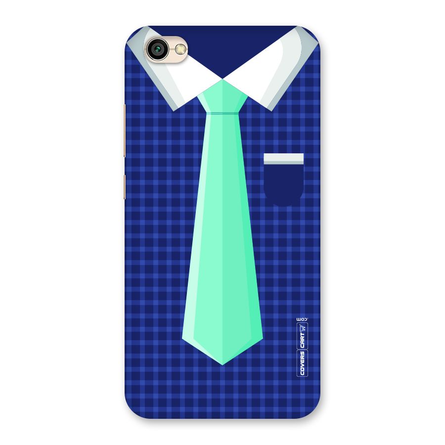 Checked Shirt Tie Back Case for Redmi Y1 Lite
