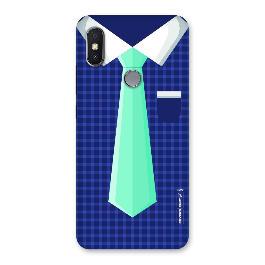 Checked Shirt Tie Back Case for Redmi Y2