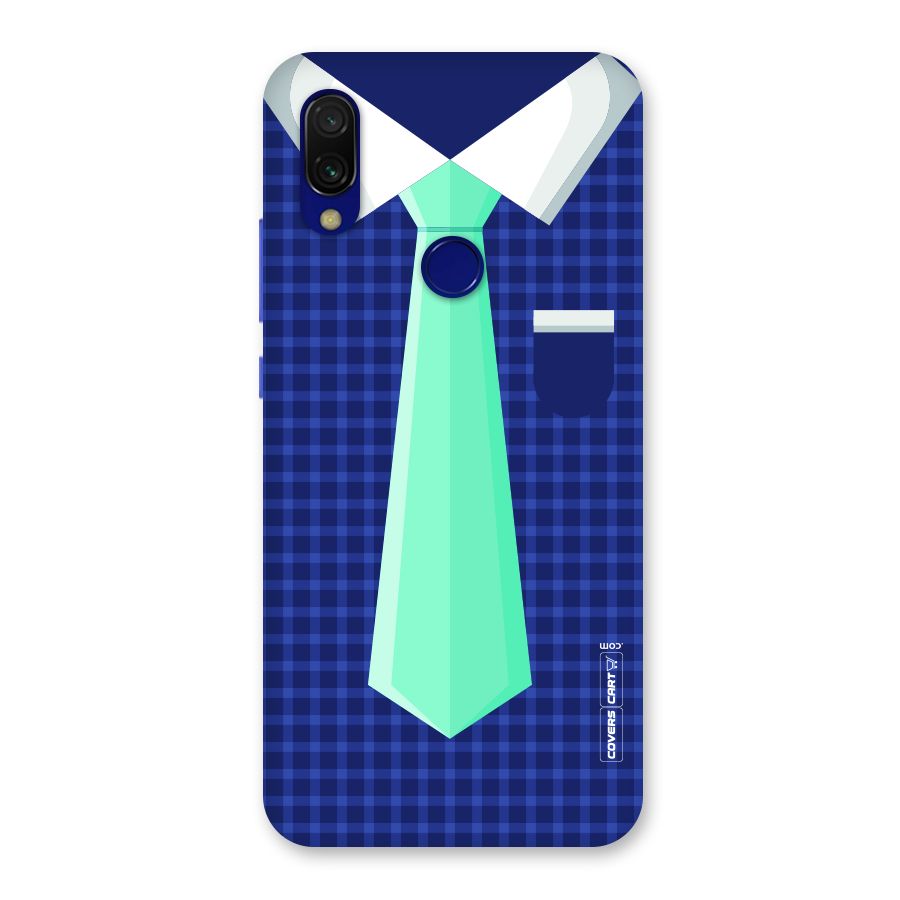 Checked Shirt Tie Back Case for Redmi Y3