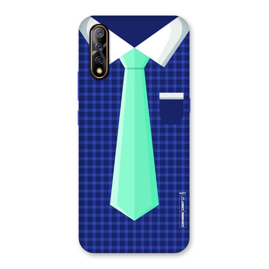 Checked Shirt Tie Back Case for Vivo S1