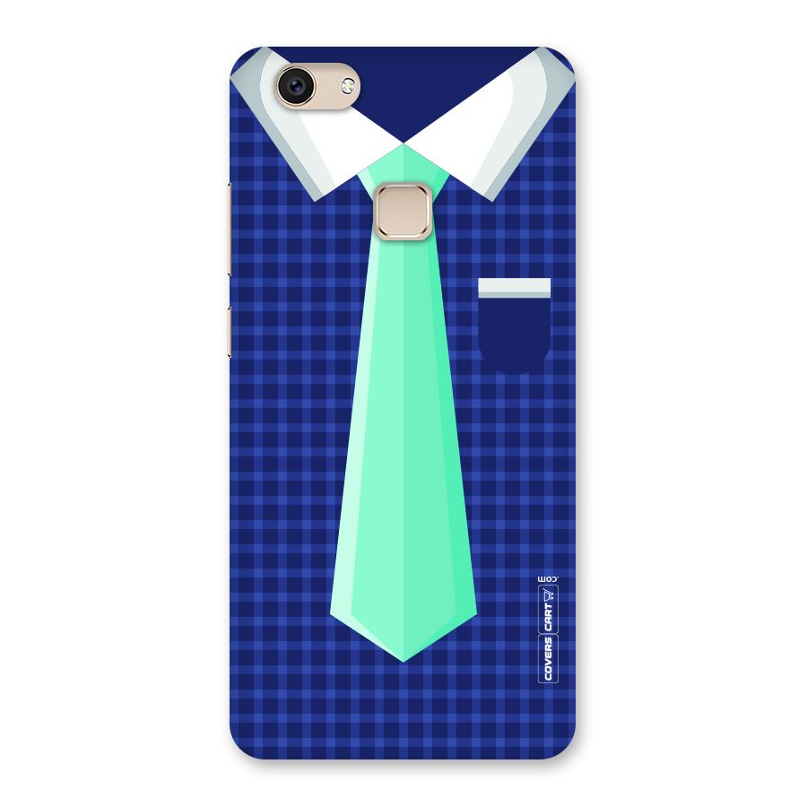 Checked Shirt Tie Back Case for Vivo V7