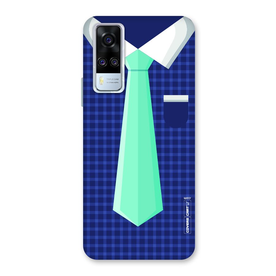 Checked Shirt Tie Back Case for Vivo Y31