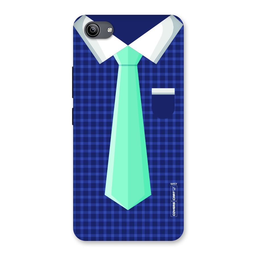Checked Shirt Tie Back Case for Vivo Y81i
