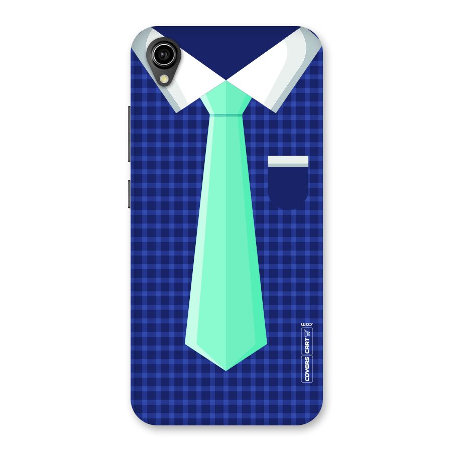 Checked Shirt Tie Back Case for Vivo Y90
