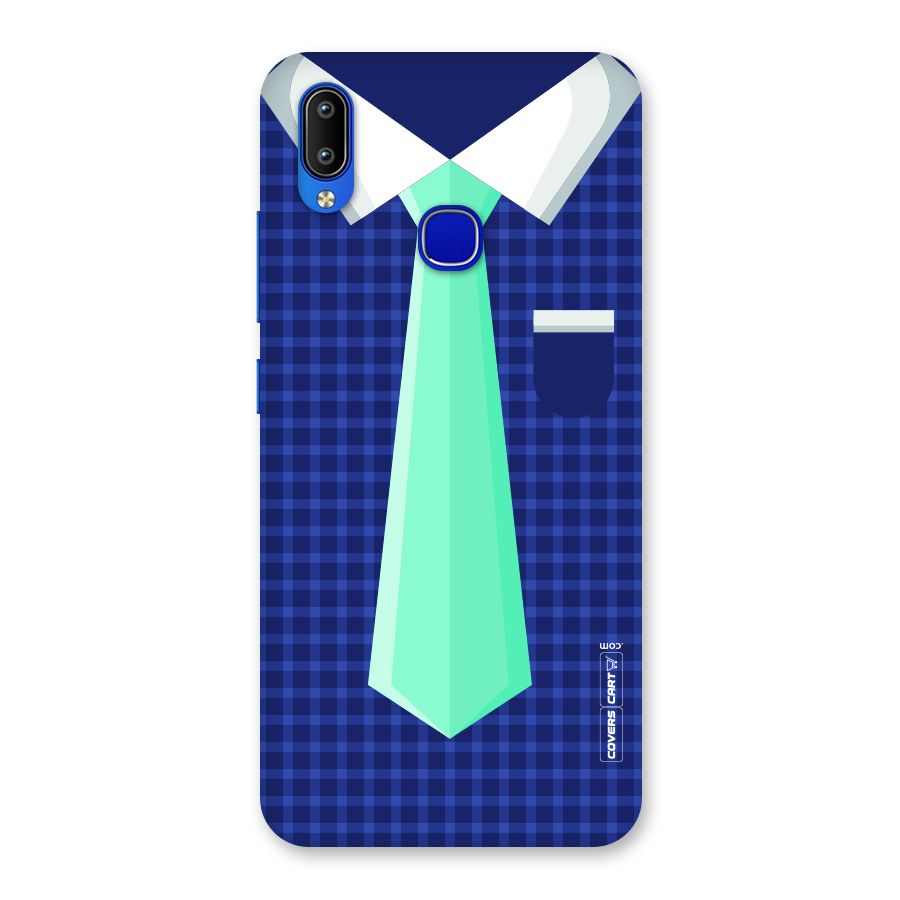 Checked Shirt Tie Back Case for Vivo Y91