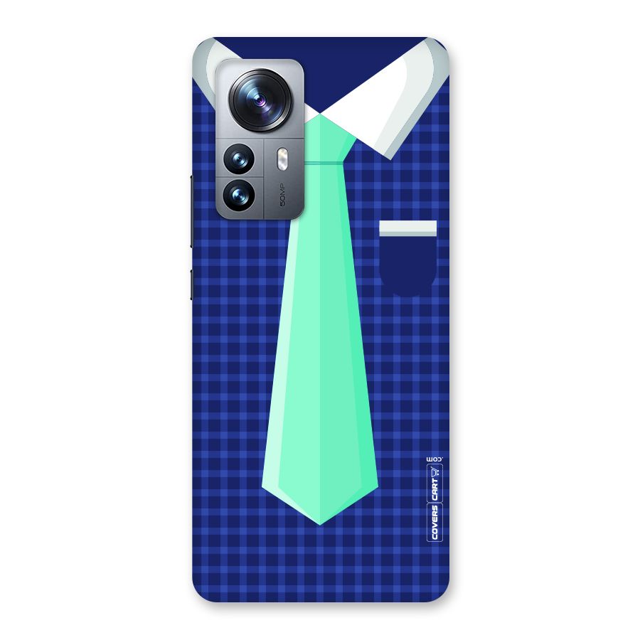 Checked Shirt Tie Back Case for Xiaomi 12 Pro