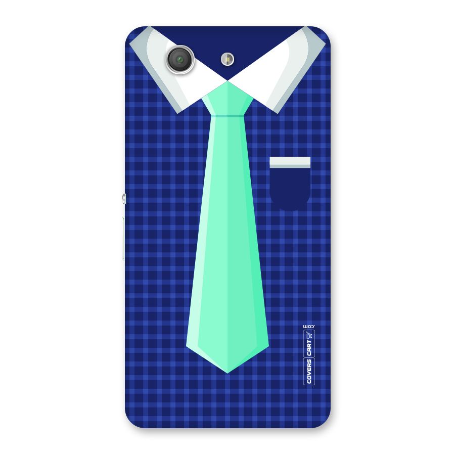 Checked Shirt Tie Back Case for Xperia Z3 Compact