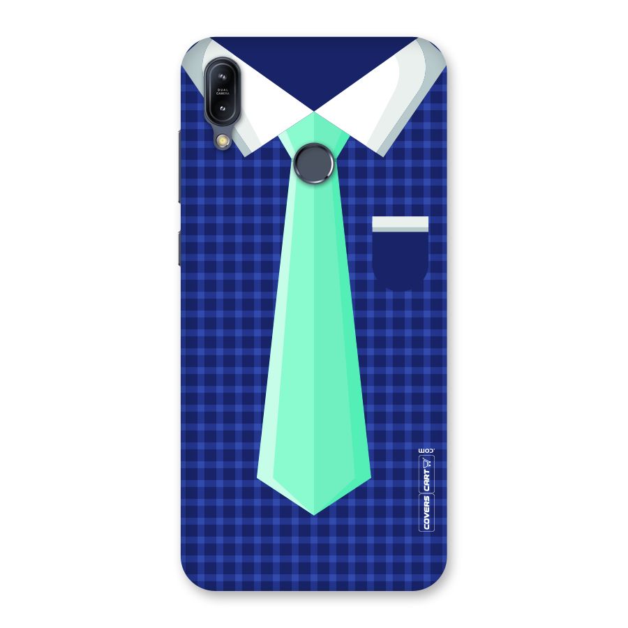 Checked Shirt Tie Back Case for Zenfone Max M2