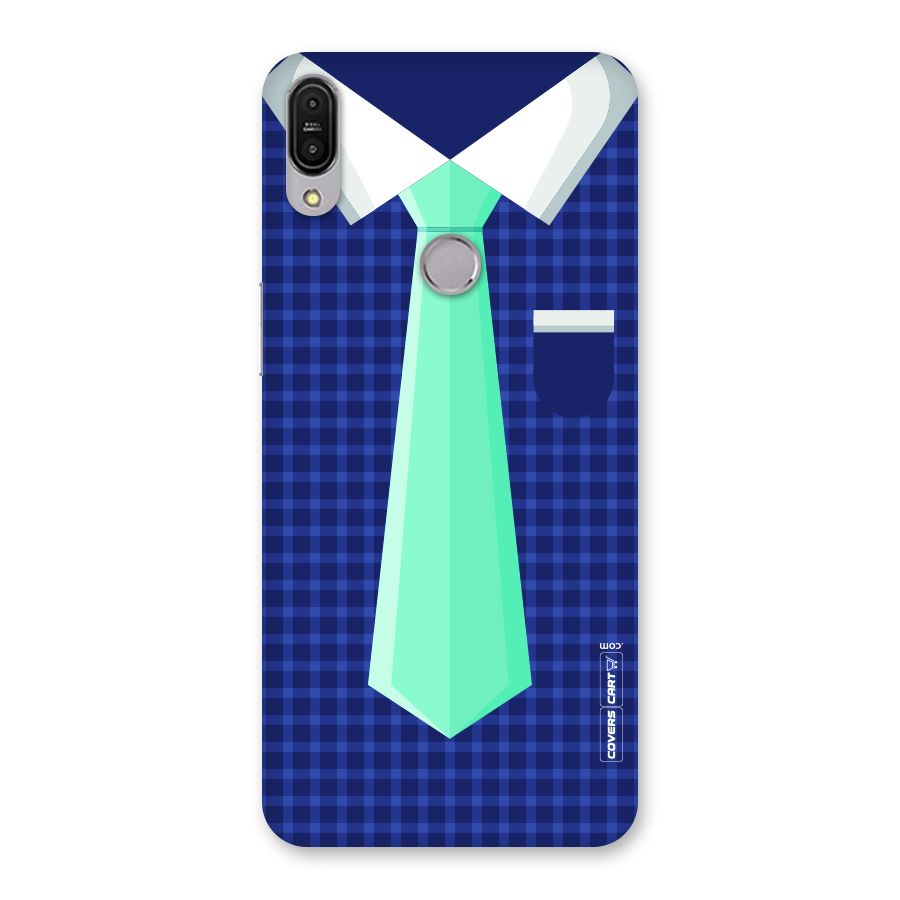 Checked Shirt Tie Back Case for Zenfone Max Pro M1