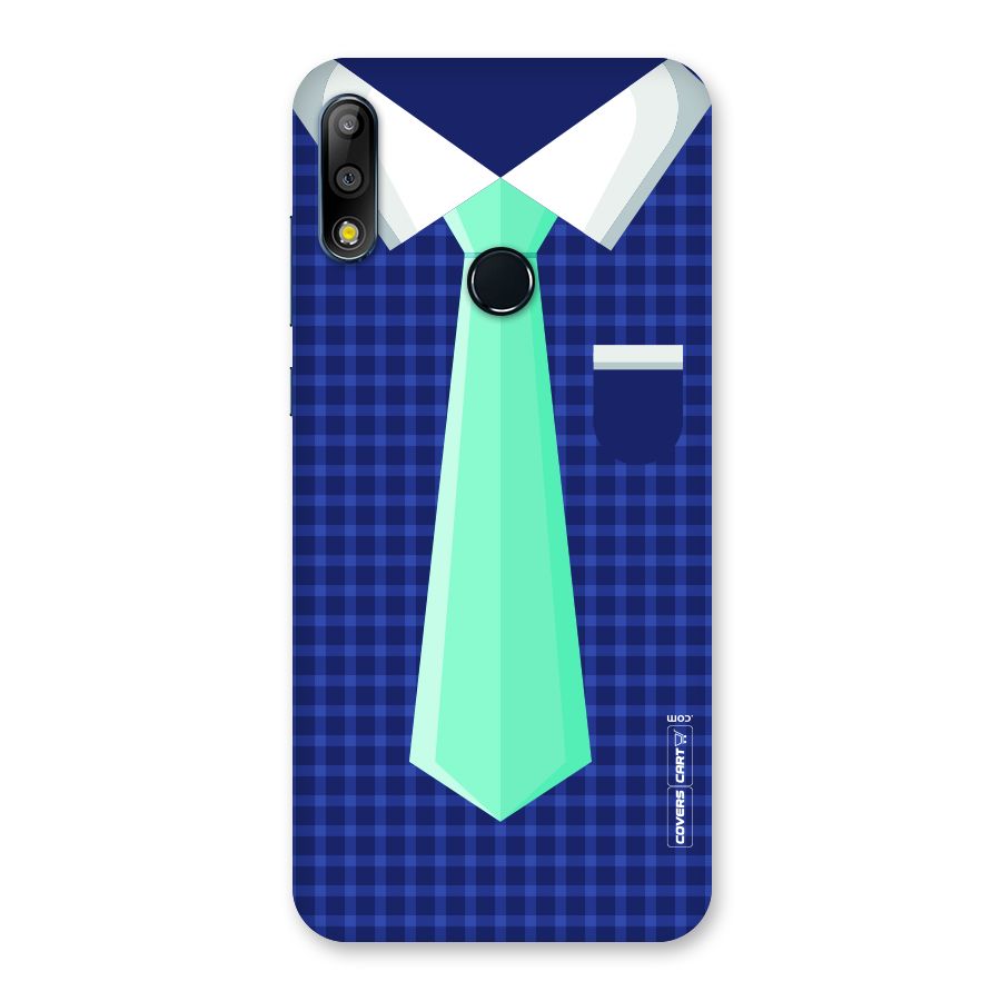 Checked Shirt Tie Back Case for Zenfone Max Pro M2