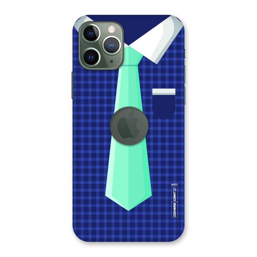 Checked Shirt Tie Back Case for iPhone 11 Pro Logo  Cut