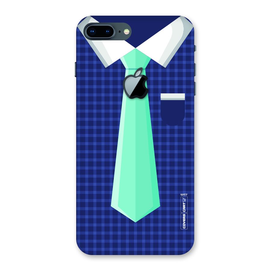 Checked Shirt Tie Back Case for iPhone 7 Plus Apple Cut