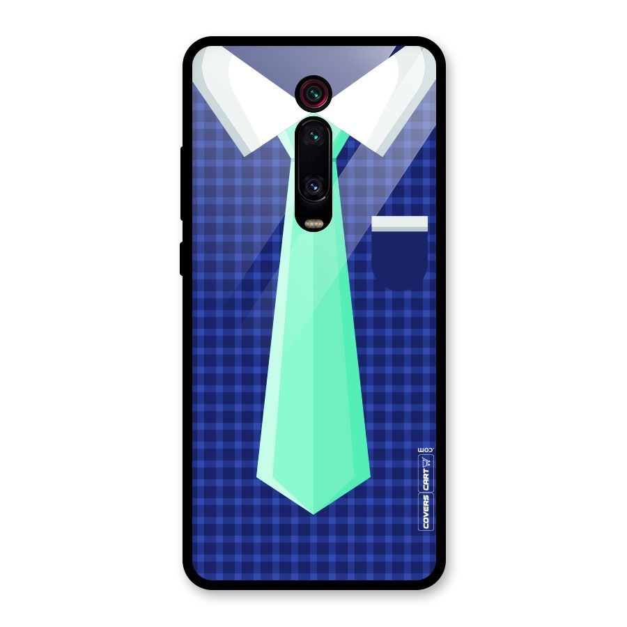Checked Shirt Tie Glass Back Case for Redmi K20