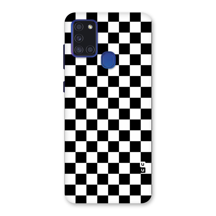 Checkerboard Back Case for Galaxy A21s