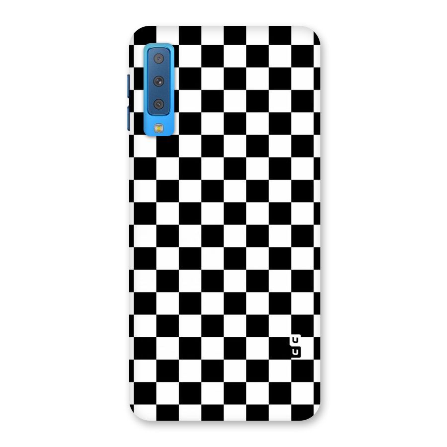 Checkerboard Back Case for Galaxy A7 (2018)