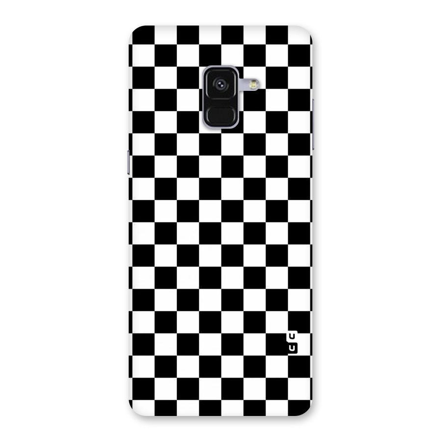Checkerboard Back Case for Galaxy A8 Plus