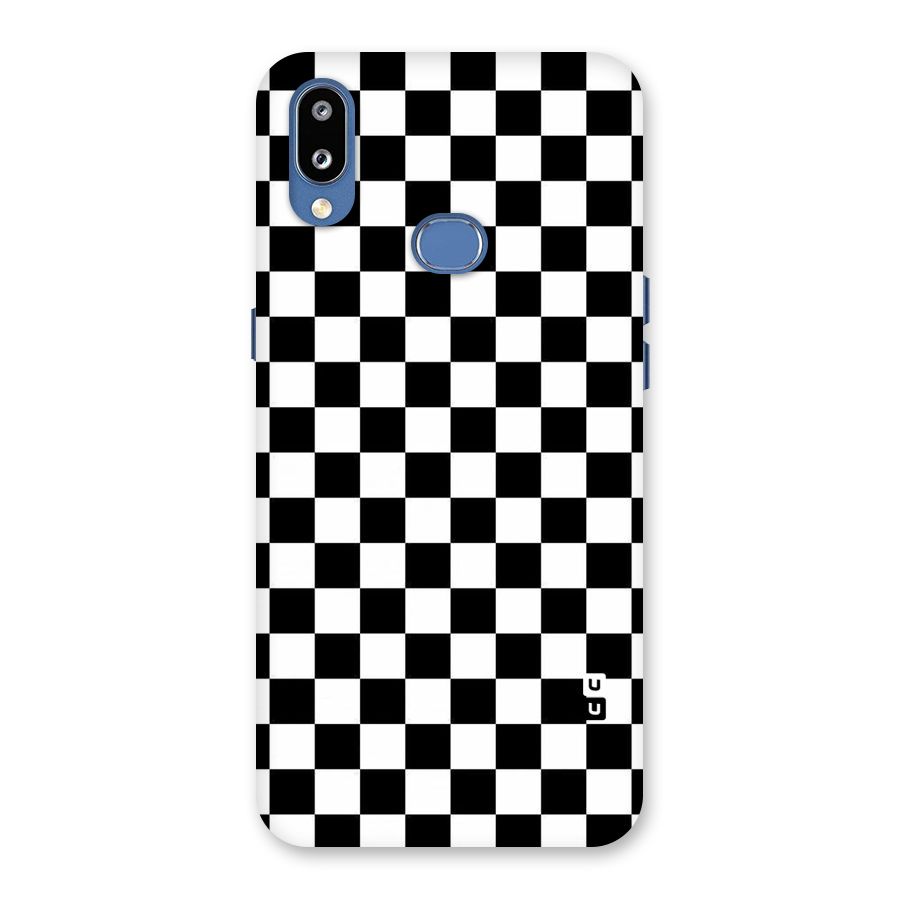 Checkerboard Back Case for Galaxy M01s