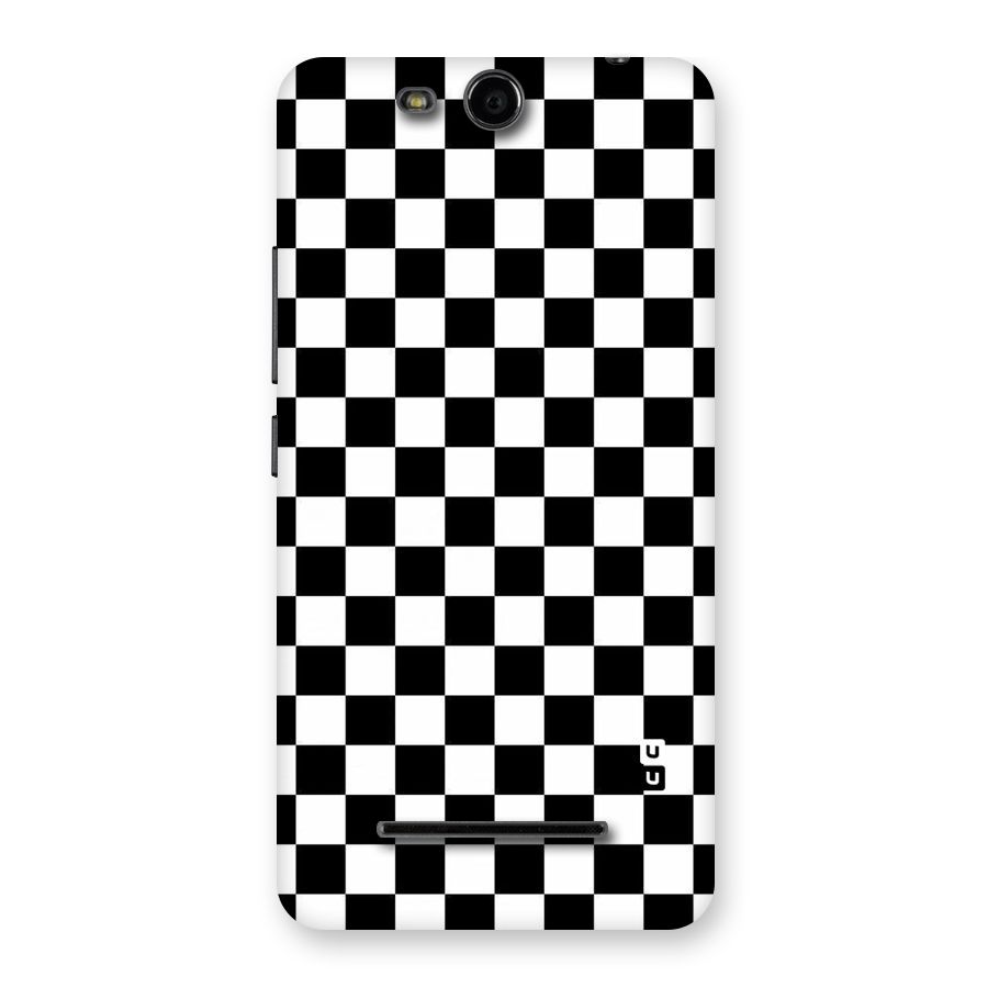 Checkerboard Back Case for Micromax Canvas Juice 3 Q392