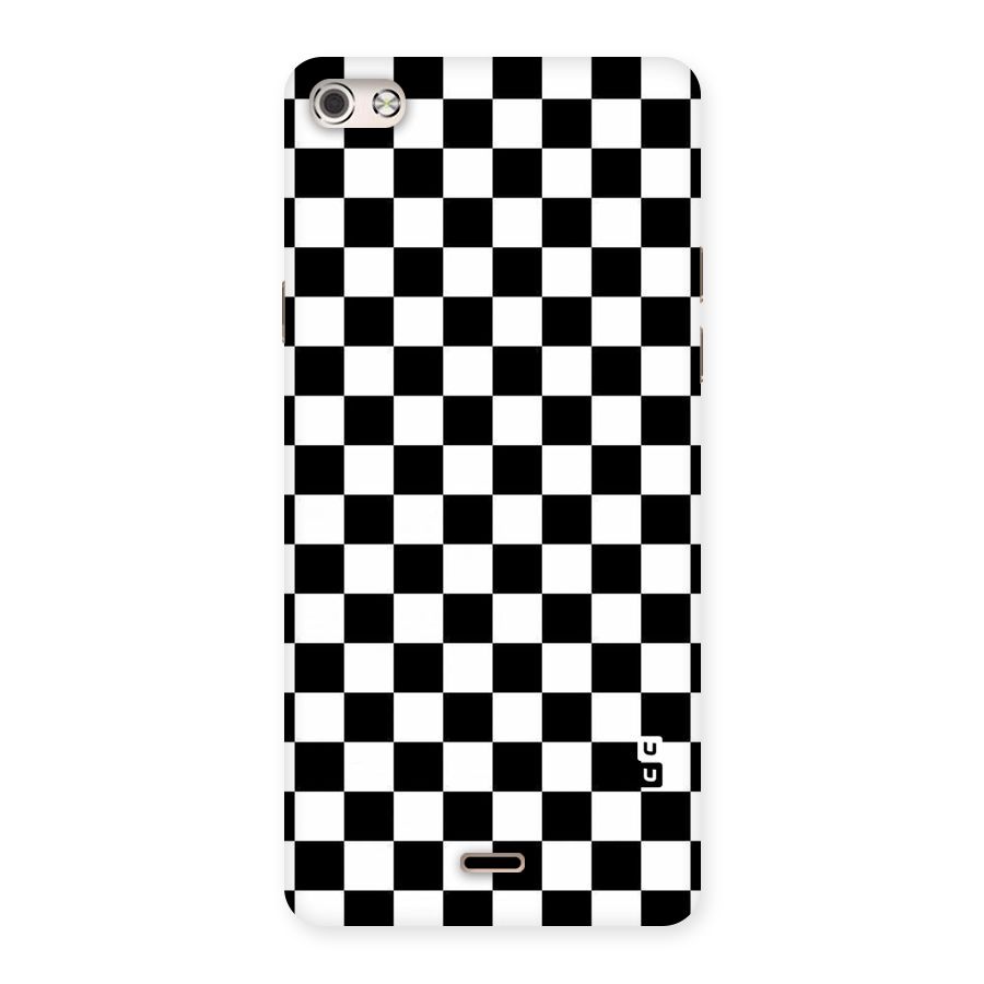 Checkerboard Back Case for Micromax Canvas Silver 5