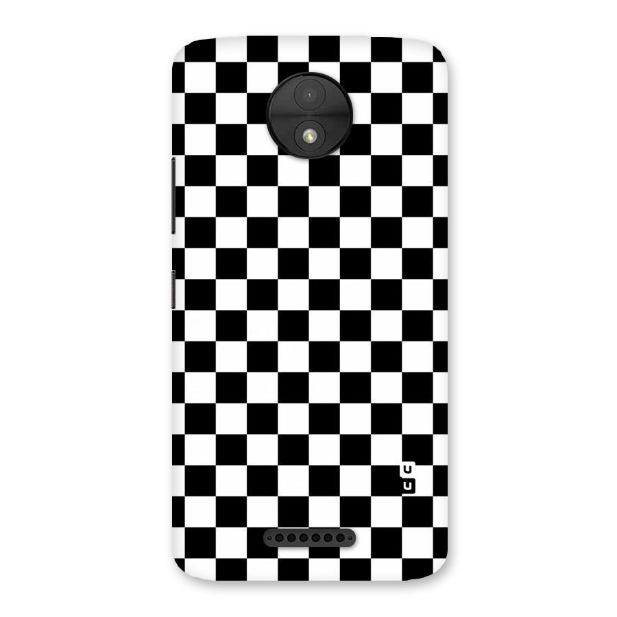 Checkerboard Back Case for Moto C