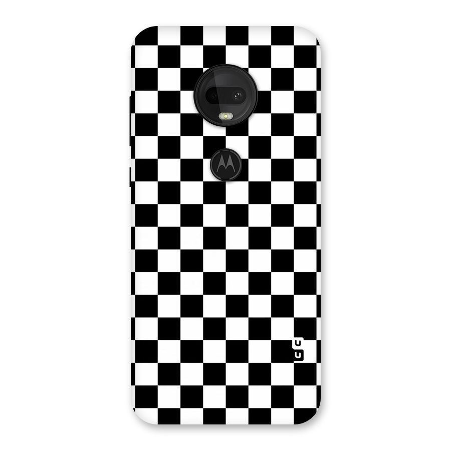 Checkerboard Back Case for Moto G7