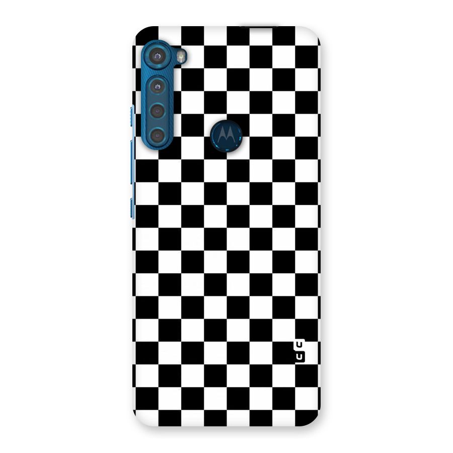 Checkerboard Back Case for Motorola One Fusion Plus