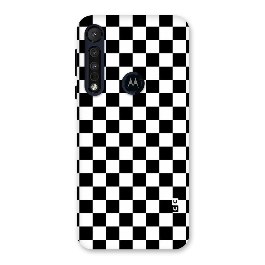 Checkerboard Back Case for Motorola One Macro