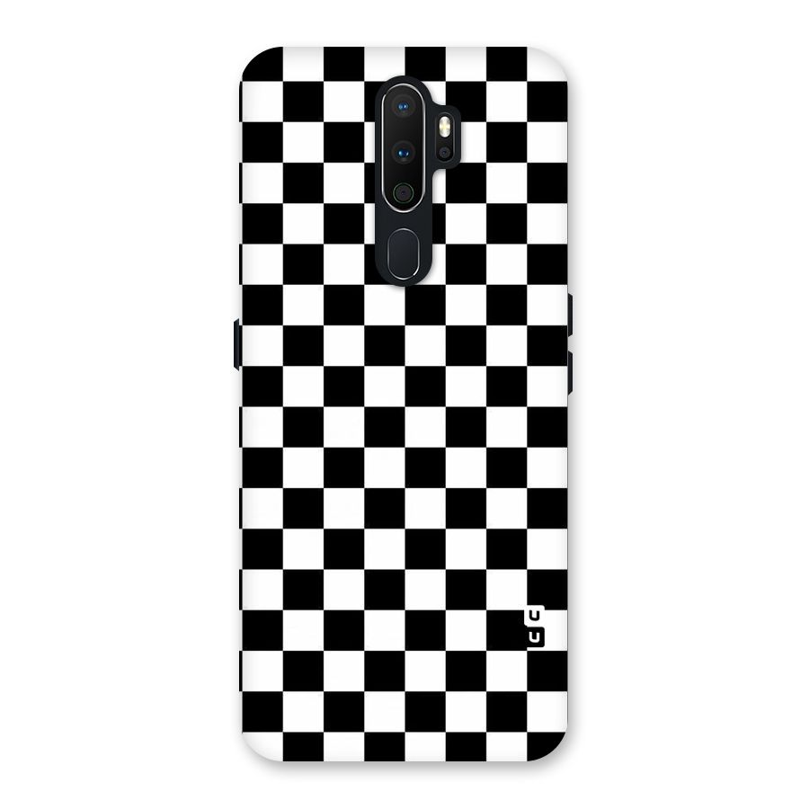 Checkerboard Back Case for Oppo A5 (2020)