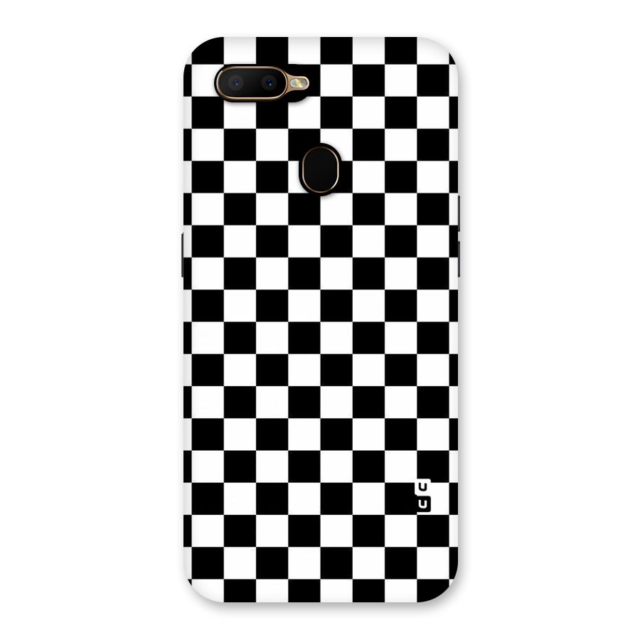 Checkerboard Back Case for Oppo A5s