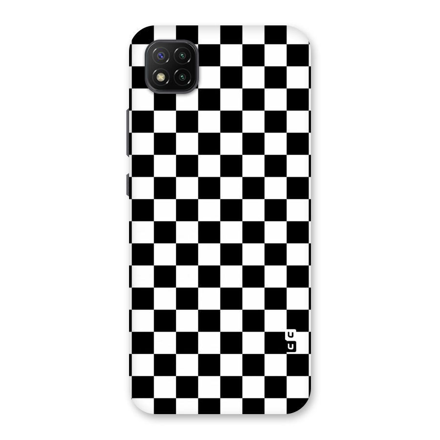 Checkerboard Back Case for Poco C3