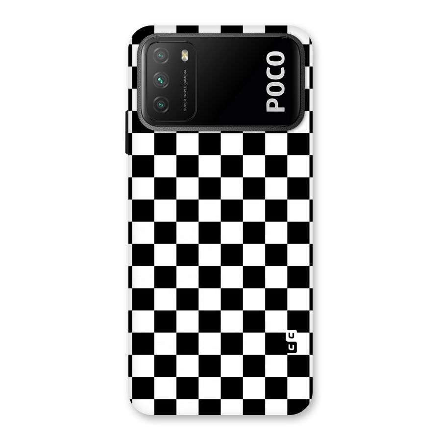 Checkerboard Back Case for Poco M3