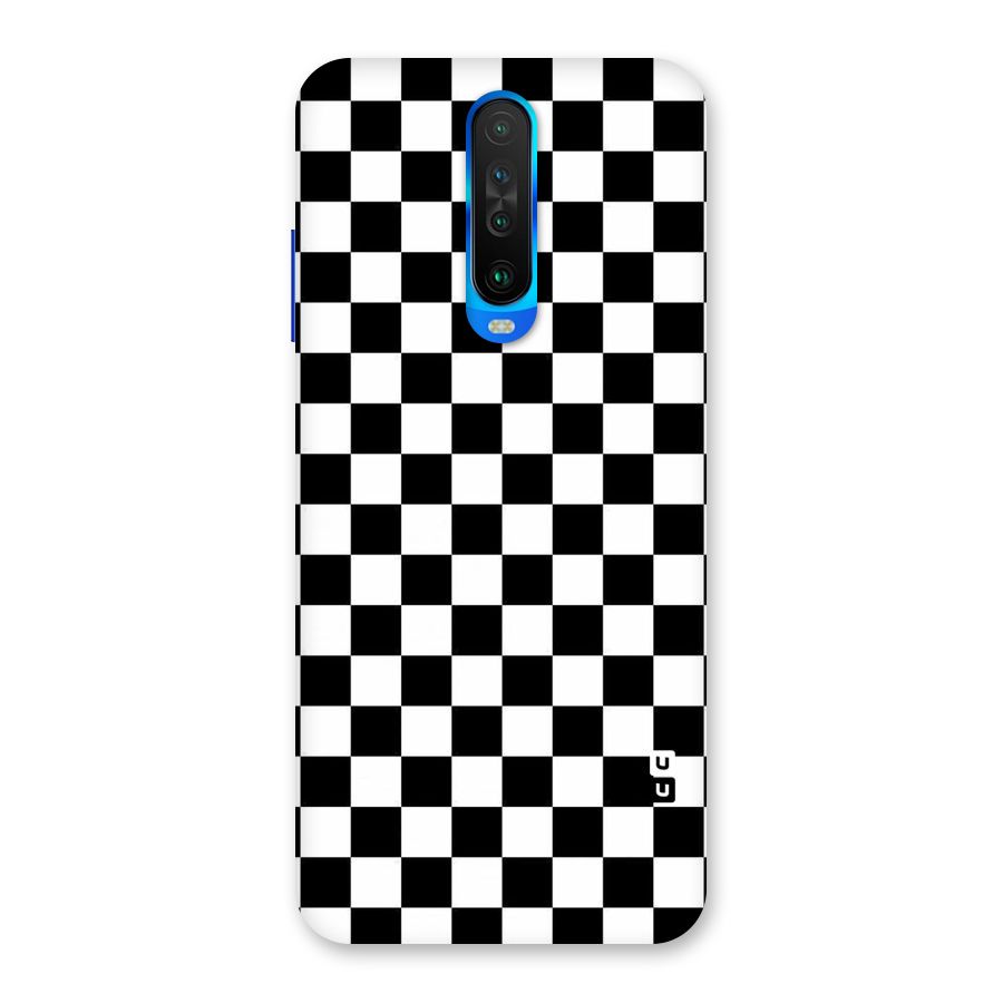 Checkerboard Back Case for Poco X2