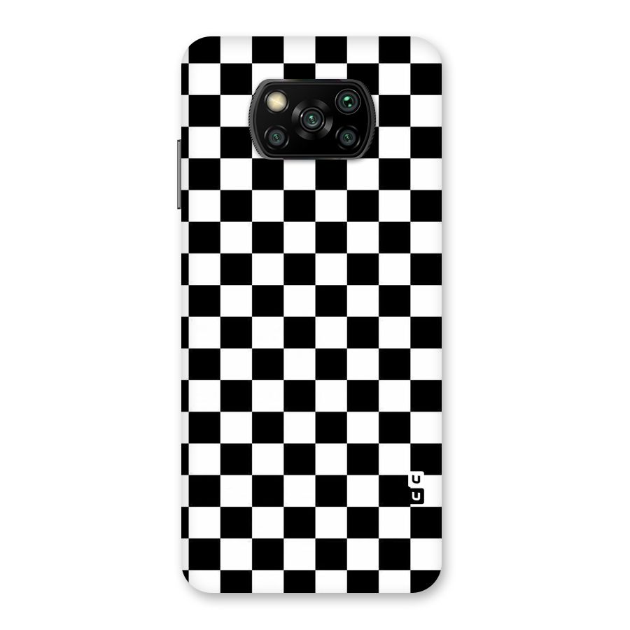Checkerboard Back Case for Poco X3