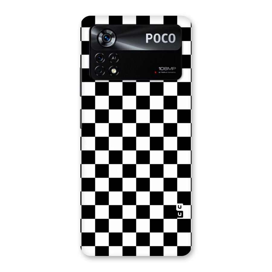 Checkerboard Back Case for Poco X4 Pro 5G